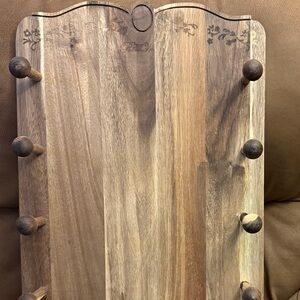 Acacia Wall-Mounted Rolling Pin Holder